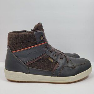 Lowa Bosco GTX Men's Dark Gray Brown Zip Up Ankle Winter Boots US Size 14